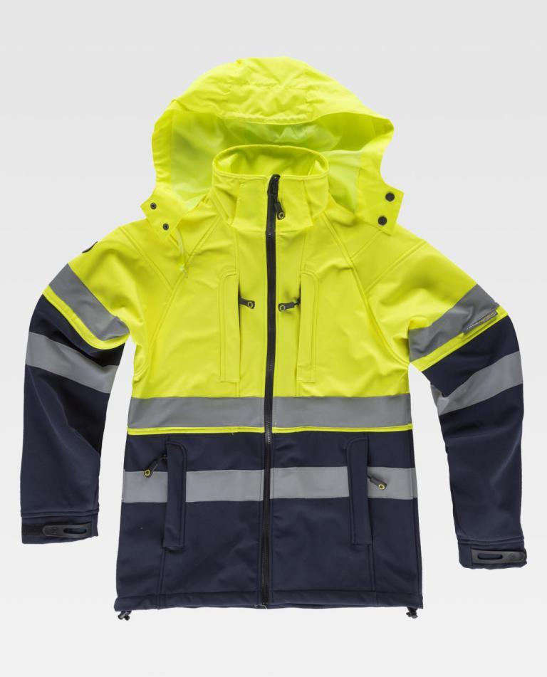 Chaqueta AV bicolor Softshell Amarillo