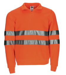 Sudadera AV NARANJA media cremallera