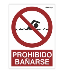 SEÑAL P37 A4P PROHIBIDO BAÑARSE