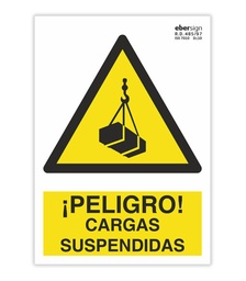 SEÑAL A19 A4PN PELIGRO CARGAS SUSPENDIDAS