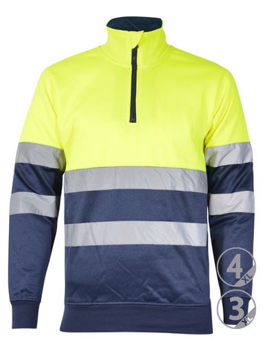 Sudadera Av bicolor m/cremallera LONDON