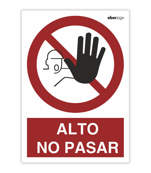 SEÑAL P01 A4P ALTO NO PASAR