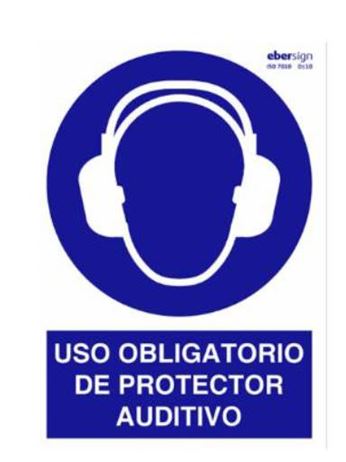 SEÑAL PVC O02 A4P USO OBLIGATORIO PROTECCTOR AUDITIVO