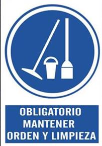 SEÑAL PVC A4P O69 OBLIGATORIO MANTENER ORDEN Y LIMPIEZA