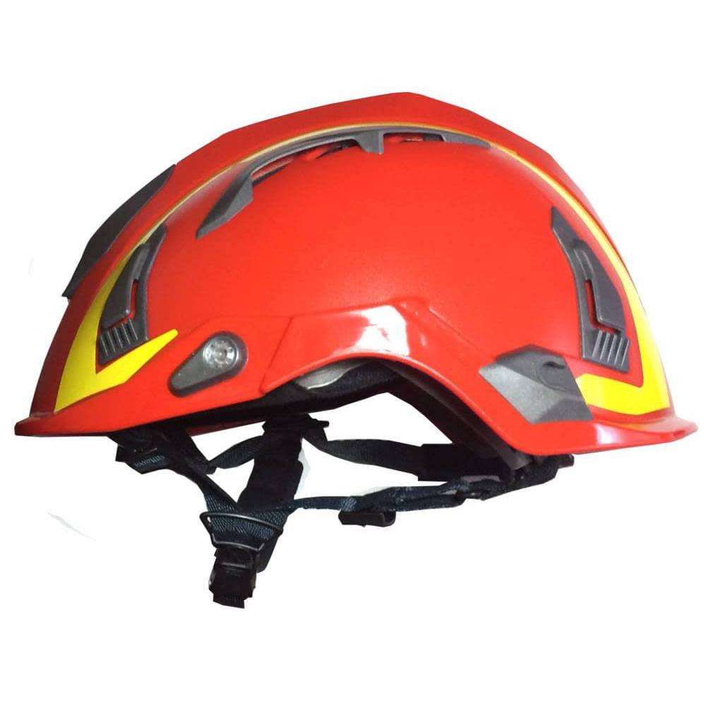 CASCO BOMBERO DNA FOX 12 NARANJA C/REFLEC AMARILLO
