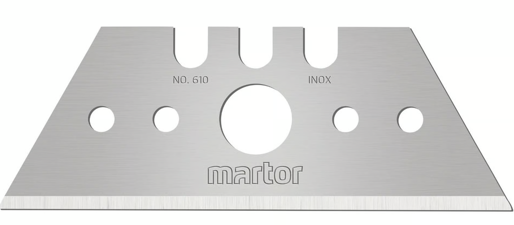 CUCHILLA RECAMBIO MARTOR TRAPEZOIDAL 610 INOX (10 uds)