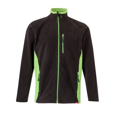 PLX_CHAQUETA 201504 POLAR BI NEGRO/VERDE LIMA
