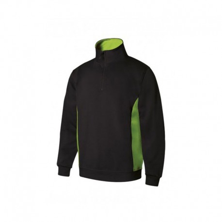 PLX_SUDADERA 105704 BI CREMALLERA: NEGRO/VERDE LIMA