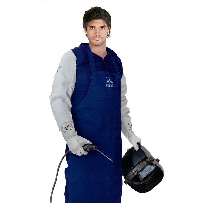 Manguito piel serraje hasta el hombro gomas