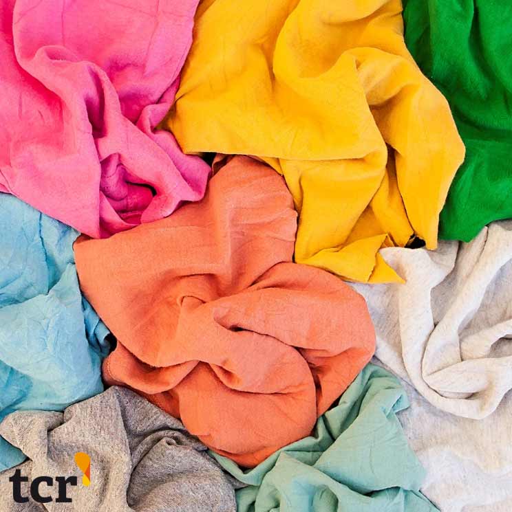 Trapos limpieza punto algodón multicolor