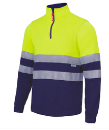 Sudadera bicolor AV media cremallera Ref. 305701