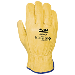 GUANTE 406VR2ª PIEL FLOR AMARILLO 12/120