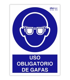 SEÑAL ISO 003 A4P USO OBLIGATORIO DE GAFAS