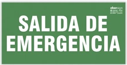 SEÑAL PVC EV44 420X148MM SALIDA DE EMERGENCIA