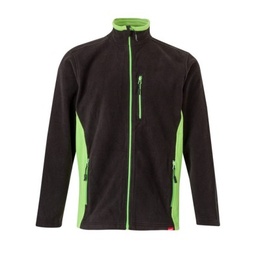 PLX_CHAQUETA 201504 POLAR BI color Negro-Verde Lima 